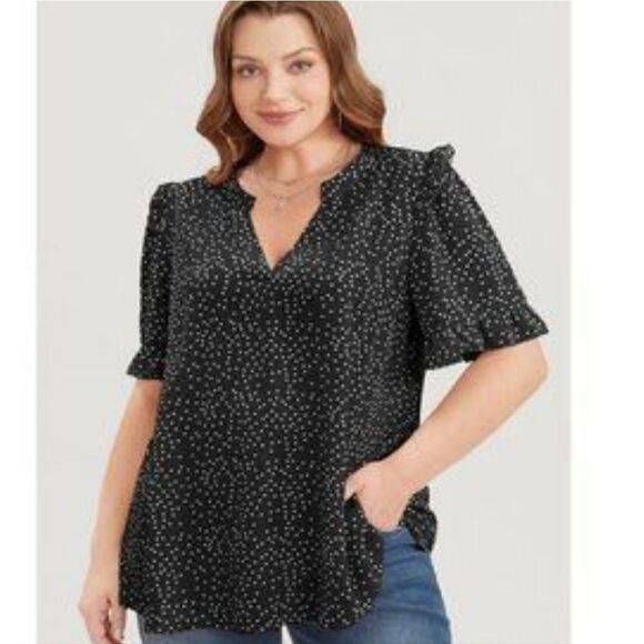 NWT BloomChic polka dot top 22/3X - Picture 1 of 8